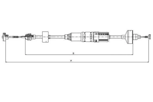 Handler.Part Clutch cable TEXTAR 58001400 1