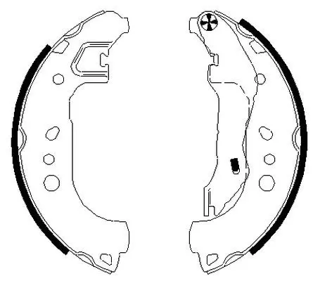 Handler.Part Brake shoe set TEXTAR 91080100 1