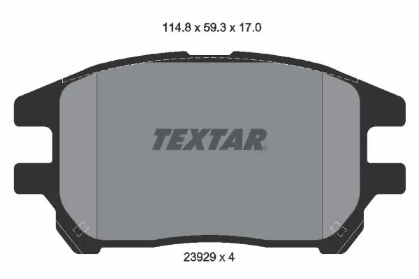 Handler.Part Brake pad set, disc brake TEXTAR 2392901 1