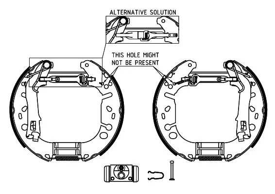 Handler.Part Brake shoe set TEXTAR 84065400 1