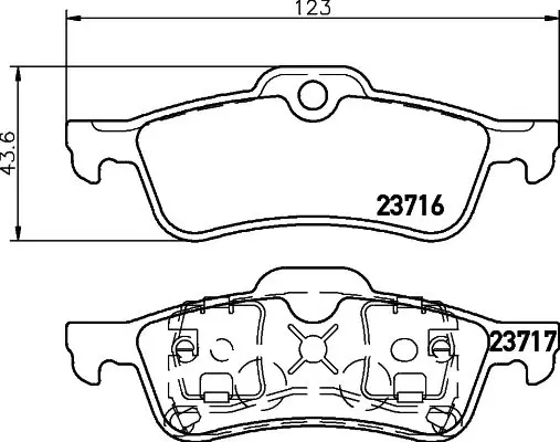 Handler.Part Brake pad set, disc brake TEXTAR 2371601 1