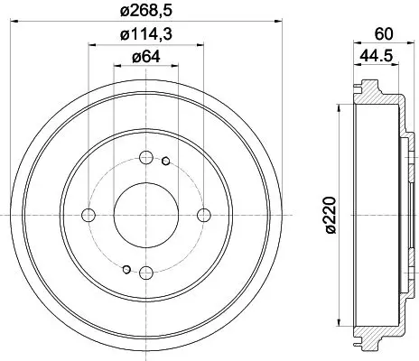 Handler.Part Brake drum TEXTAR 94015400 1