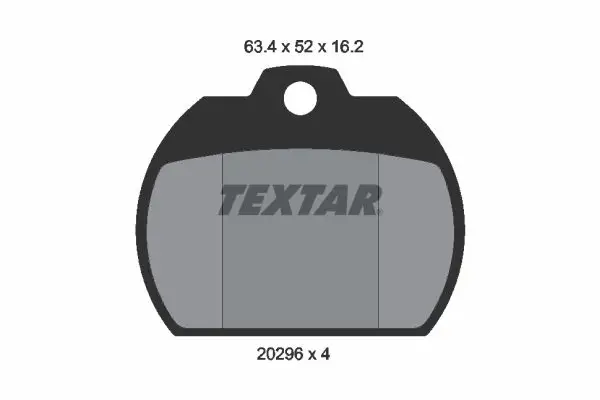 Handler.Part Brake pad set, disc brake TEXTAR 2029602 1