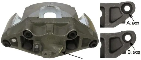 Handler.Part Brake caliper TEXTAR 38201200 1