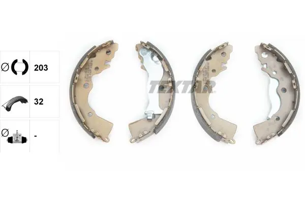 Handler.Part Brake shoe set TEXTAR 91068900 2