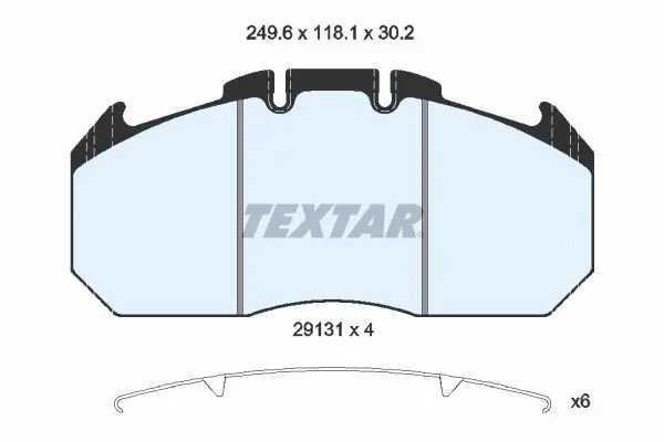 Handler.Part Brake pad set, disc brake TEXTAR 2913103 2