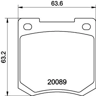 Handler.Part Brake pad set, disc brake TEXTAR 2008901 1