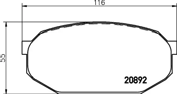 Handler.Part Brake pad set, disc brake TEXTAR 2089202 1