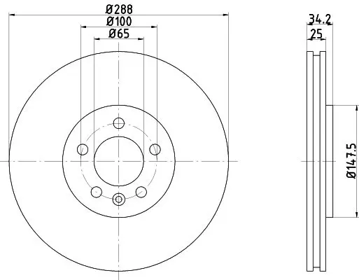 Handler.Part Brake disc TEXTAR 92082400 1