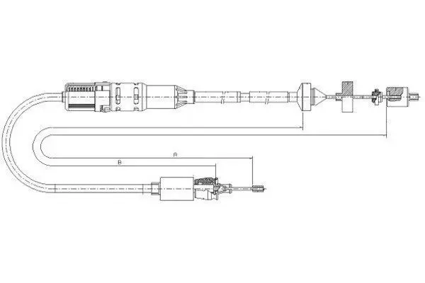 Handler.Part Clutch cable TEXTAR 58013400 1