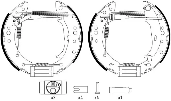 Handler.Part Brake shoe set TEXTAR 84068800 1