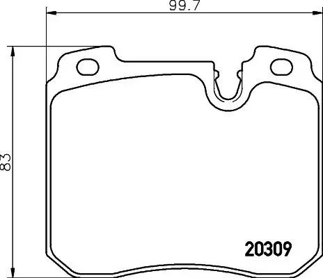 Handler.Part Brake pad set, disc brake TEXTAR 2030903 1