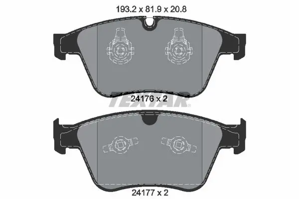 Handler.Part Brake pad set, disc brake TEXTAR 2417601 1