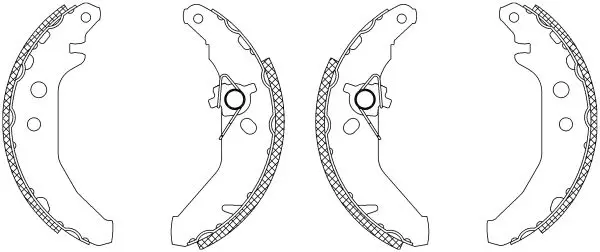 Handler.Part Brake shoe set TEXTAR 83041903 1