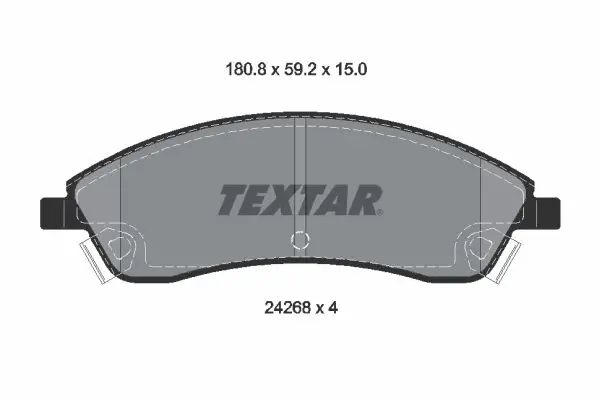 Handler.Part Brake pad set, disc brake TEXTAR 2426801 1