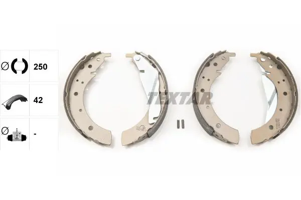 Handler.Part Brake shoe set TEXTAR 91033500 2