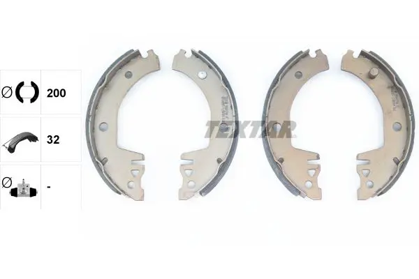 Handler.Part Brake shoe set TEXTAR 91041700 2