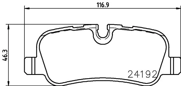 Handler.Part Brake pad set, disc brake TEXTAR 2419206 1