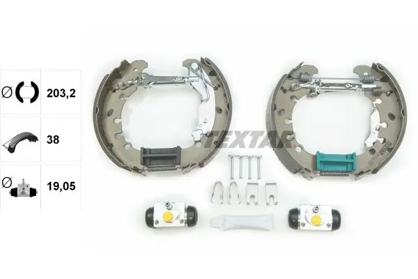 Handler.Part Brake shoe set TEXTAR 84065300 2