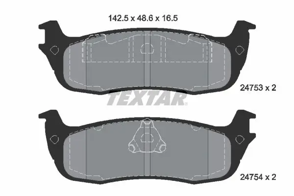 Handler.Part Brake pad set, disc brake TEXTAR 2475301 1