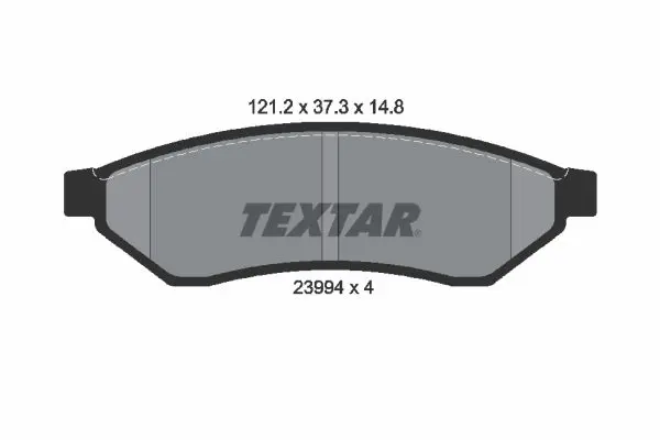 Handler.Part Brake pad set, disc brake TEXTAR 2399401 1