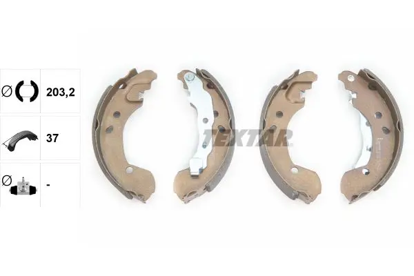 Handler.Part Brake shoe set TEXTAR 91062600 2