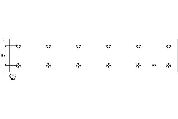 Handler.Part Brake lining kit, drum brake TEXTAR 1740805 1