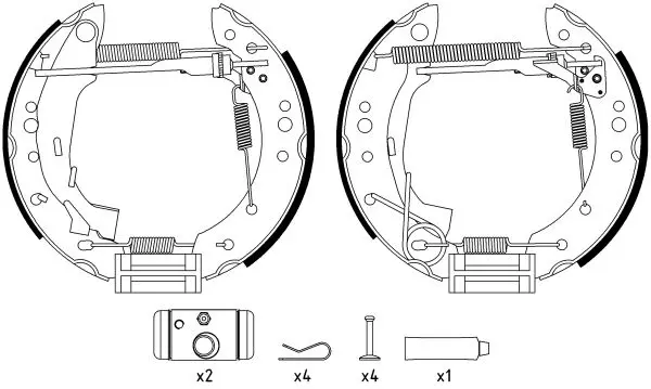 Handler.Part Brake shoe set TEXTAR 84059801 1