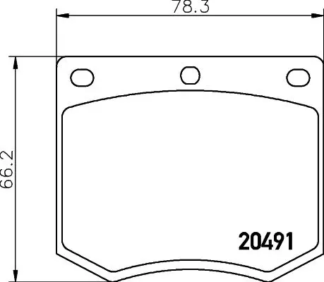 Handler.Part Brake pad set, disc brake TEXTAR 2049105 1