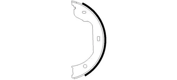 Handler.Part Brake shoe set, parking brake TEXTAR 91058700 1