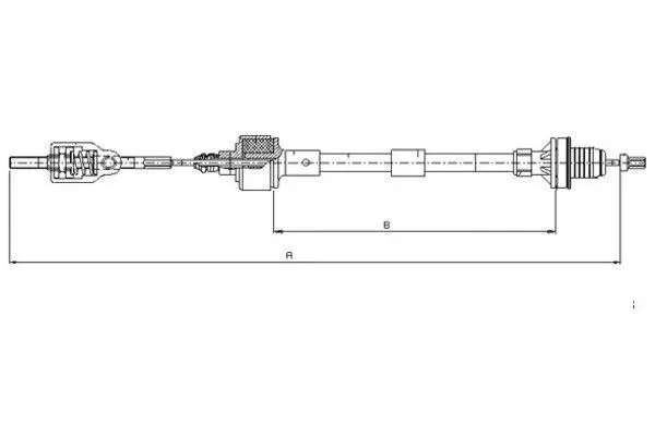 Handler.Part Clutch cable TEXTAR 58008600 1