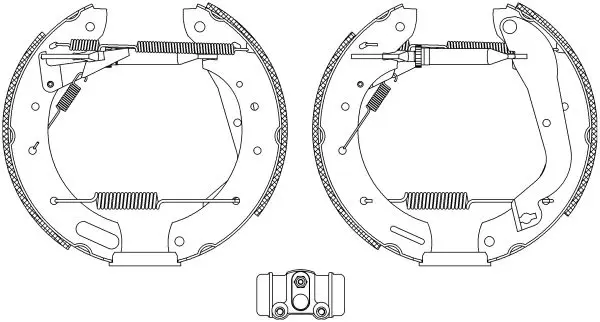 Handler.Part Brake shoe set TEXTAR 84055801 1