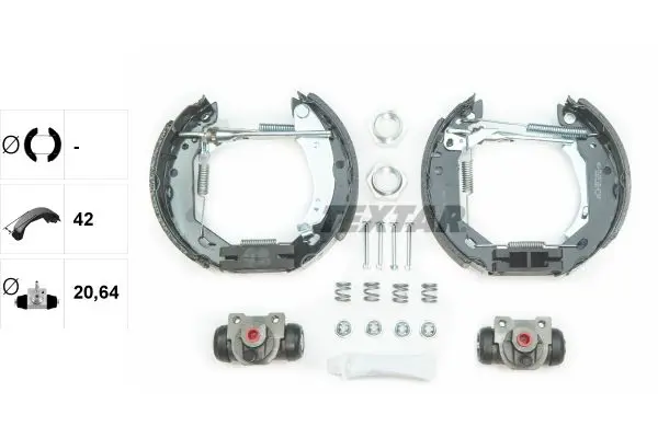 Handler.Part Brake shoe set TEXTAR 84031806 2