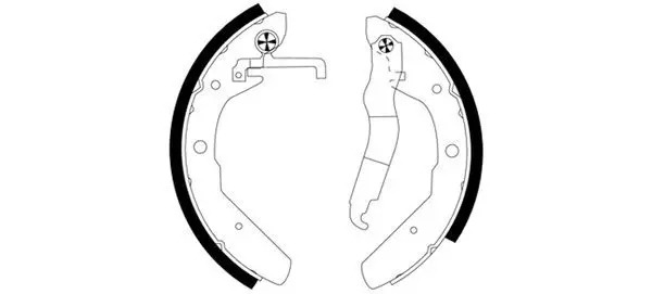 Handler.Part Brake shoe set TEXTAR 91027600 1