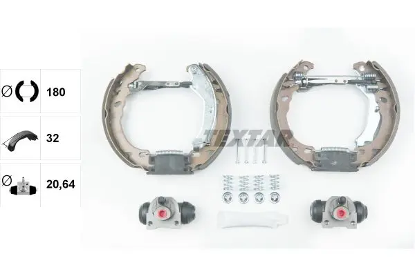 Handler.Part Brake shoe set TEXTAR 84064600 2