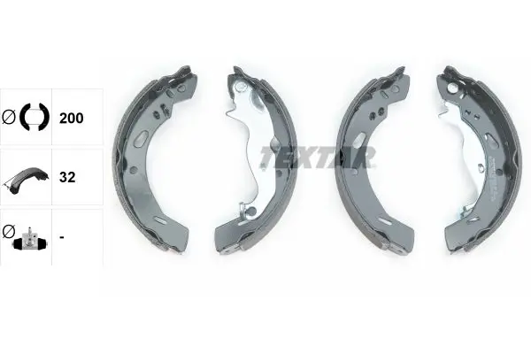 Handler.Part Brake shoe set TEXTAR 91069200 2