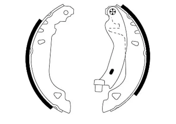 Handler.Part Brake shoe set TEXTAR 91049100 1