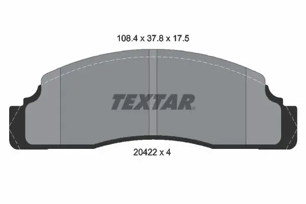 Handler.Part Brake pad set, disc brake TEXTAR 2042202 1