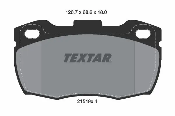 Handler.Part Brake pad set, disc brake TEXTAR 2151901 1