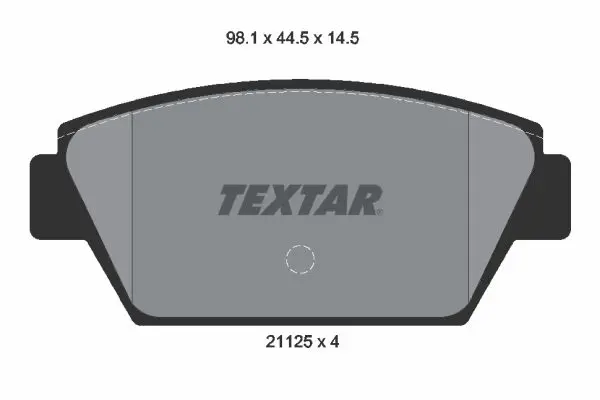 Handler.Part Brake pad set, disc brake TEXTAR 2112503 1