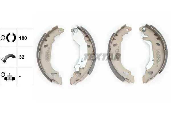 Handler.Part Brake shoe set TEXTAR 91049100 2