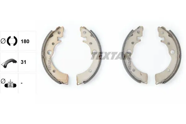 Handler.Part Brake shoe set TEXTAR 91034700 2