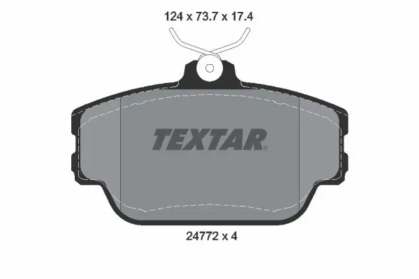 Handler.Part Brake pad set, disc brake TEXTAR 2477201 1