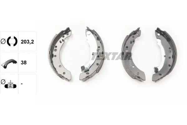 Handler.Part Brake shoe set TEXTAR 91059800 2