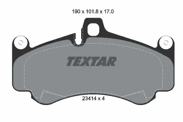 Handler.Part Brake pad set, disc brake TEXTAR 2341401 1