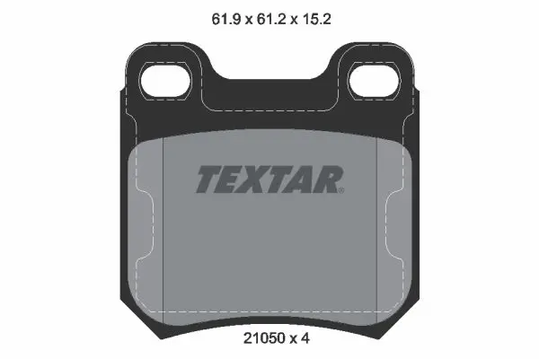 Handler.Part Brake pad set, disc brake TEXTAR 2105002 1