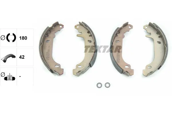 Handler.Part Brake shoe set TEXTAR 91037400 2