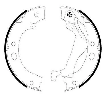 Handler.Part Brake shoe set, parking brake TEXTAR 91066500 1