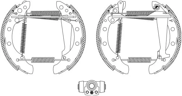 Handler.Part Brake shoe set TEXTAR 84018300 1