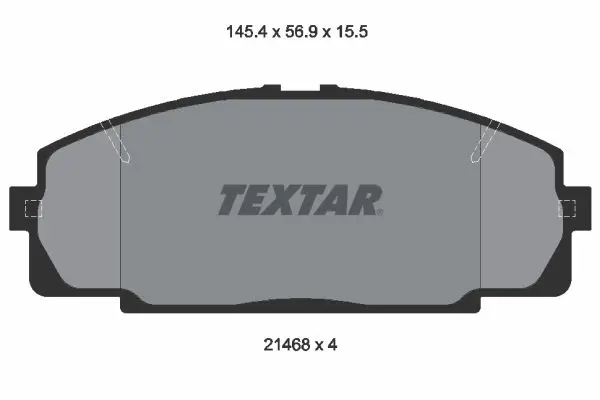 Handler.Part Brake pad set, disc brake TEXTAR 2146801 1